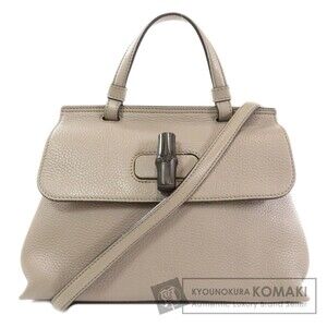 Gucci Bamboo Daily Handbag Leather